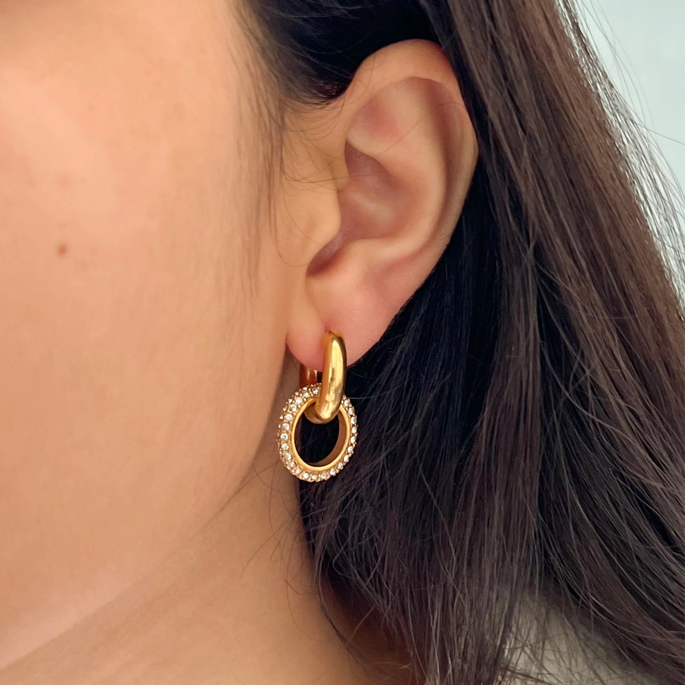 Amara Earrings - 18K Gold Plated