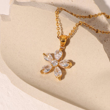 Blossom Necklace - 18K Gold Plated