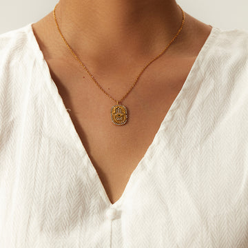 Hamsa Necklace - 18K Gold Plated