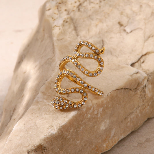 Snake Ring - 18K Gold Plated